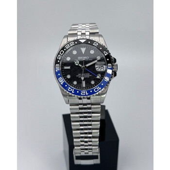 Custom Seiko Mod • Black Meteorite Batman GMT-Master II • 38mm